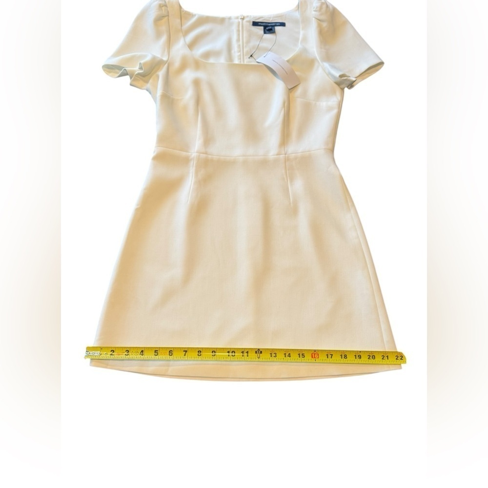 French Connection Awitti Whisper Ruth Dress Short Sleeve White Women’s Size 6 - Picture 10 of 13